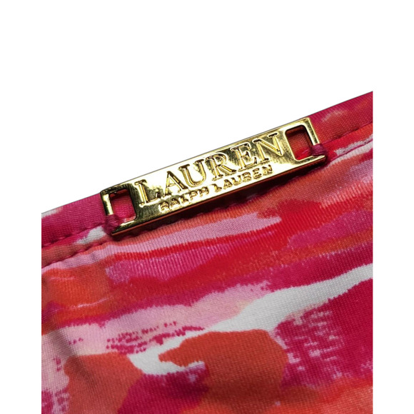 NWT LAUREN Ralph Lauren Calypso Ikat Hipster Swim Bikini Bottom Coral Size 4,6 - Picture 3 of 6